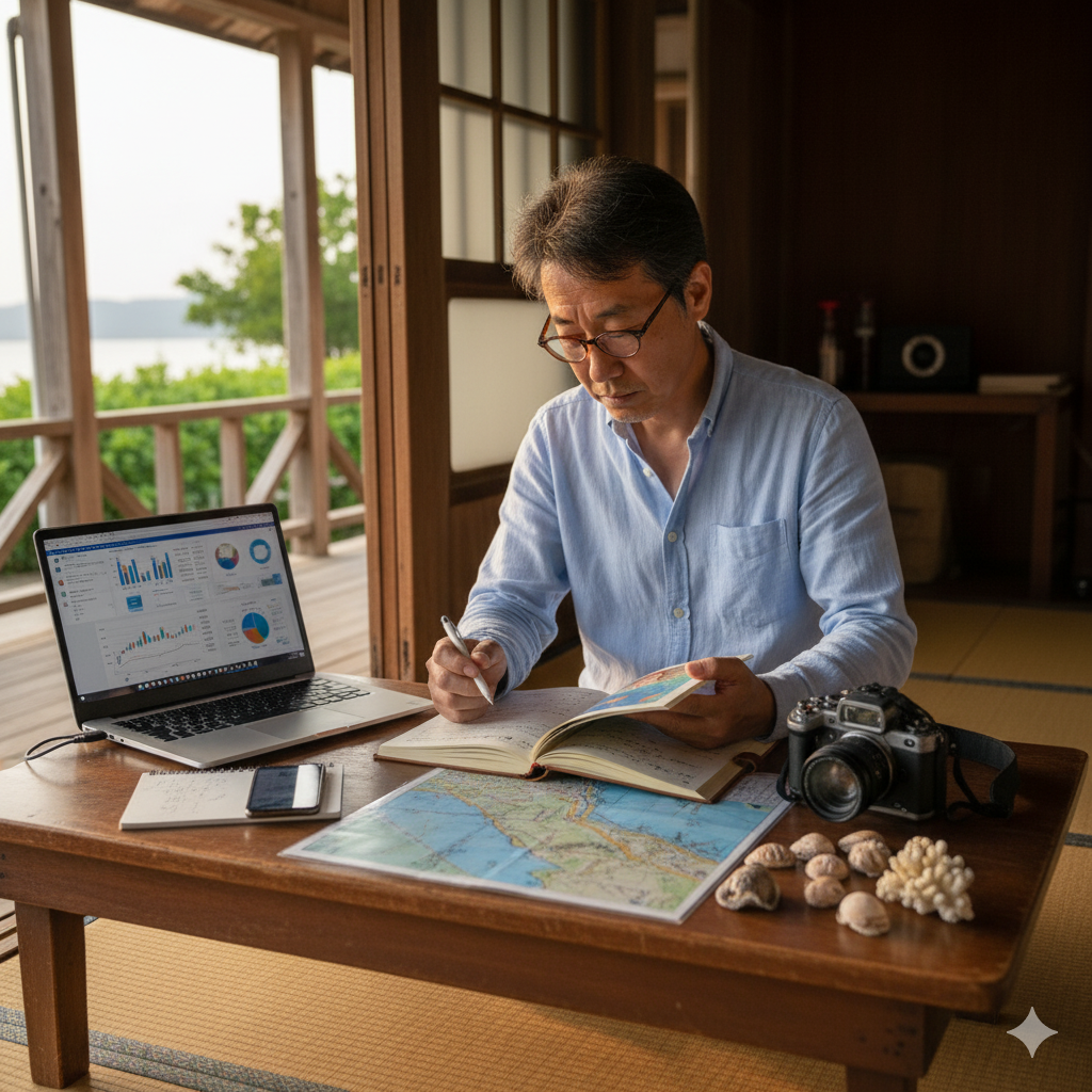 【備瀬崎日記】月曜日の集中と、深まる「知恵の二刀流」