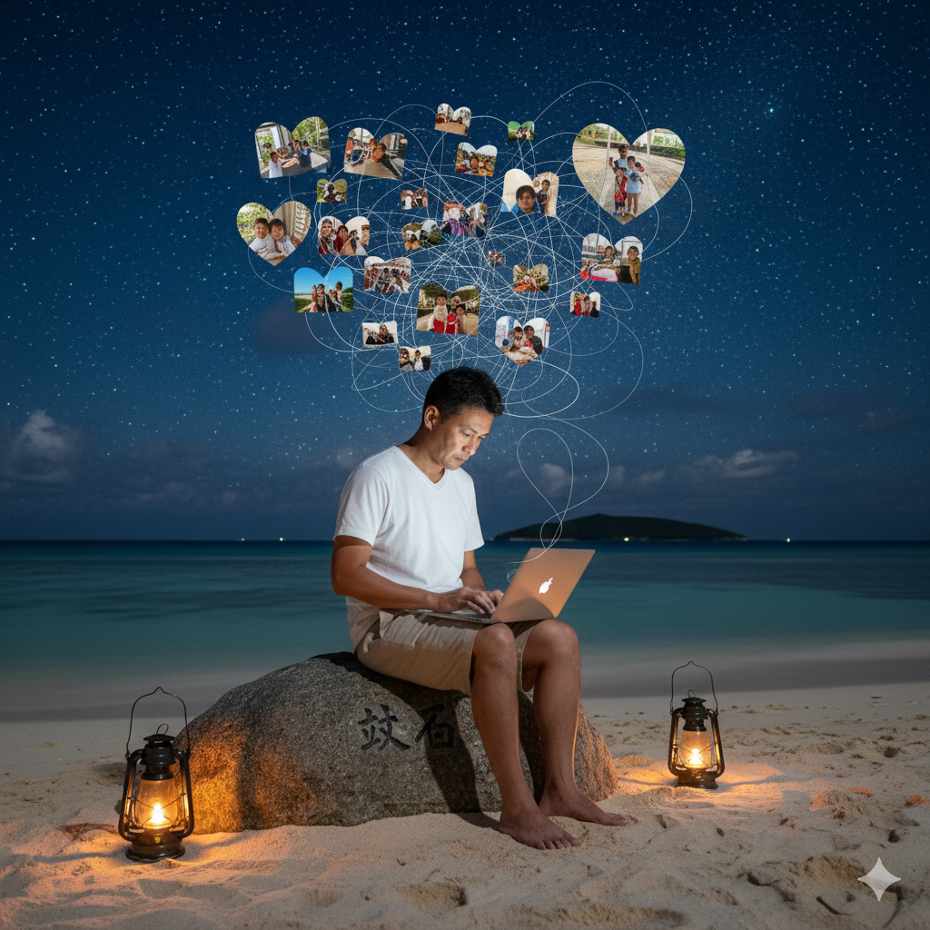 【備瀬崎日記】水曜日の煮詰まりと、「軸石」に見る人生の原点